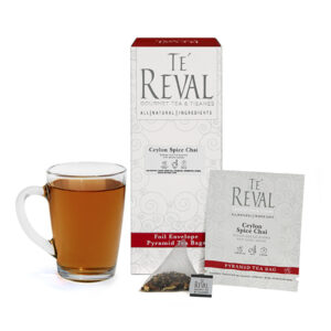 Te' Reval Ceylon Spice Chai 30X3g Foil Envelope Pyramid Tea Bags