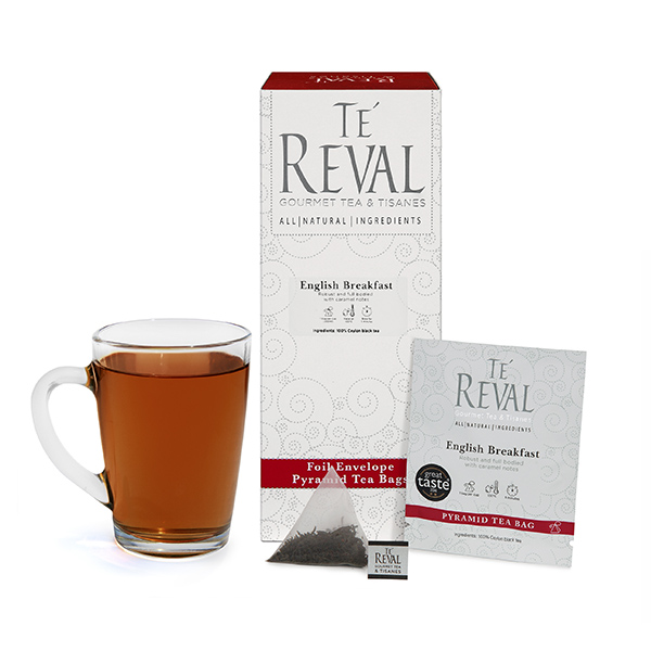 10. English Breakfast Foil Envelope pyramid tea bags