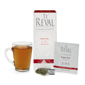 Te' Reval Peppermint 25 x 2g Pyramid Tea Bags-Envelope