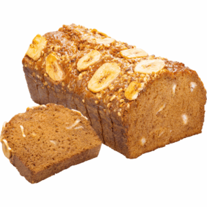 Baker & Baker Sliced Banana Loaf cake with hazelnuts - 25Pcs